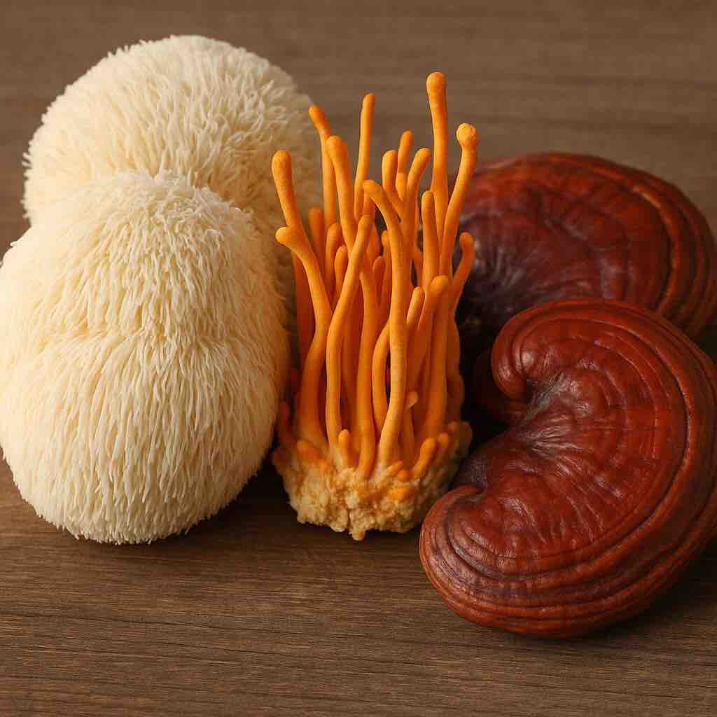 Lions Mane Cordyceps and Reishi: Boost Energy, Focus, Immunity