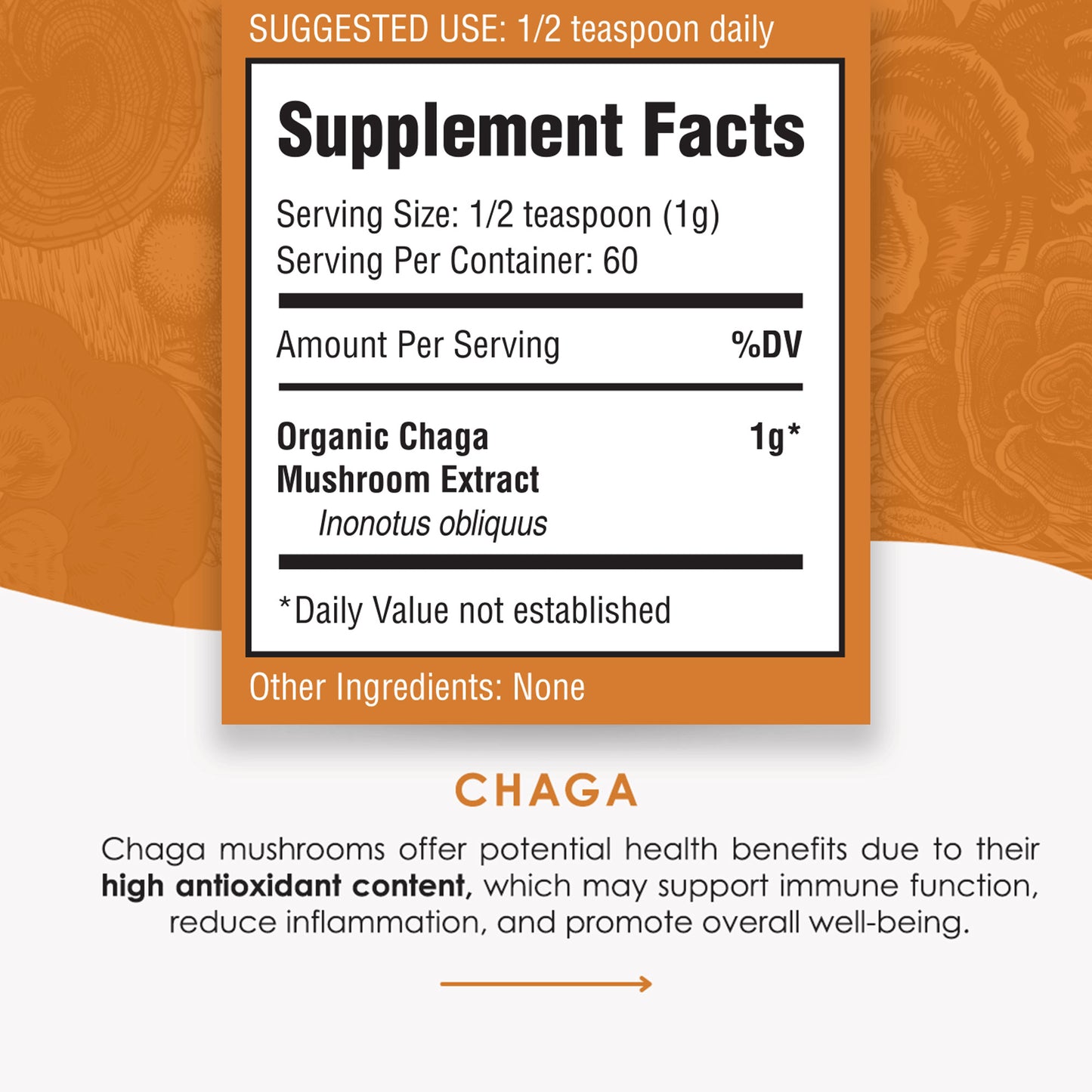 Chaga Mushroom Extract Powder